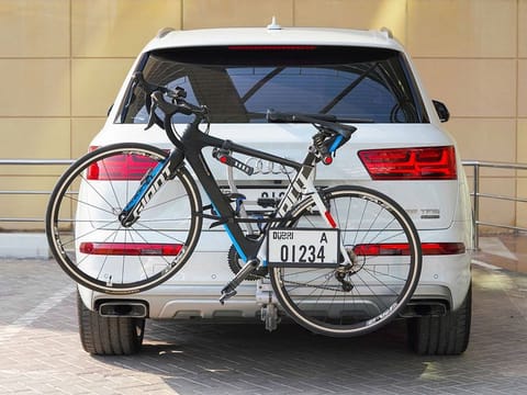 The additional number plate will be placed at the rear for bike racks mounted at the back of vehicles to avoid blocking the visibility of the original number plate