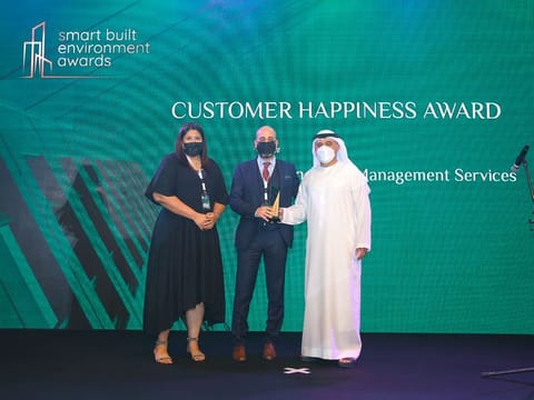 Kaizen AMS team at the Smart Built Environment Awards held on September 8, 2021