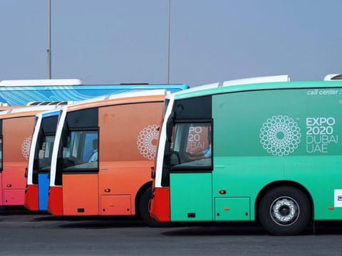 'Expo Riders' have low floors for easy boarding and disembarkation