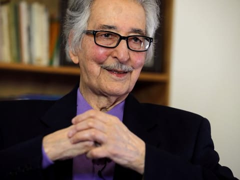 Former Iranian President Abolhassan Banisadr attends an interview with Reuters in Versailles, near Paris, France, January 31, 2019.