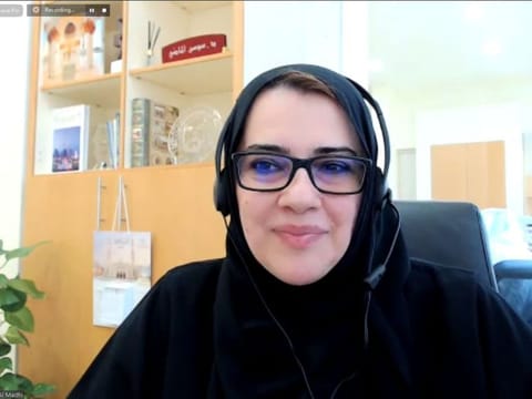 Dr Sawsan Al Madhi, Director General of Friends of Cancer Patients in UAE, during a round-table talk held to to observe the Breast Cancer Awareness Month and Metastatic Breast Cancer Day that falls on October 13.