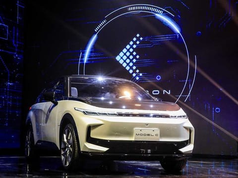 The Foxconn Model C electric SUV concept.