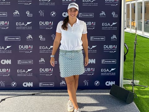 Dubai-based Kristyna Napoleaova preparing for the Dubai Moonlight Classic
