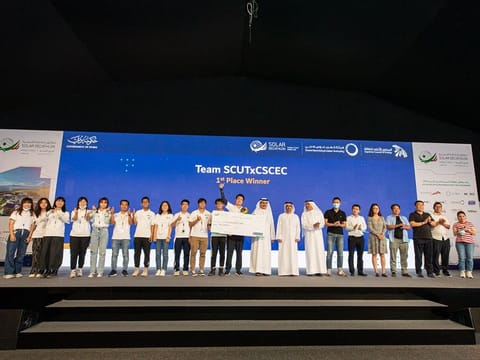 Team SCUTxCSCEC from South China University of Technology built ‘X House’, which was the first prize winner of the 2021 Solar Decathlon Middle East