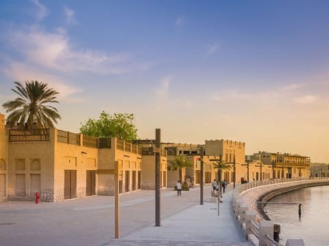 View of the Shindagha historic district of Dubai