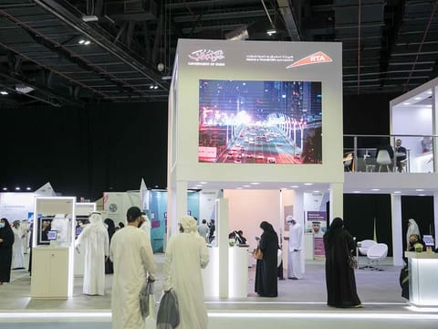 Emirati candidates at the stand of Dubai's Roads and Transport Authority at Careers UAE job fair in Dubai recently