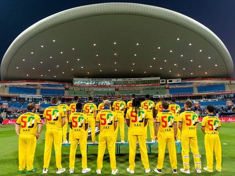 A glorious 50: Team Abu Dhabi members will be taking the field in commemorative shirts, celebrating the 50th National Day of the UAE, later in the day.