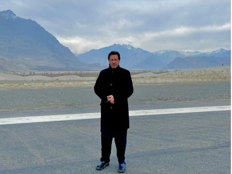 Prime Minister Imran Khan, who opened Skardu airport, also inaugurated 167-km Jaglot-Skardu Road.