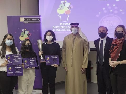 Winners - Team Blue Leopards from the American University of Sharjah