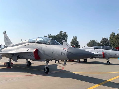 New batch of dual-seat JF-17 fighter jets join Pakistan Air Force on December 30, 2020.
