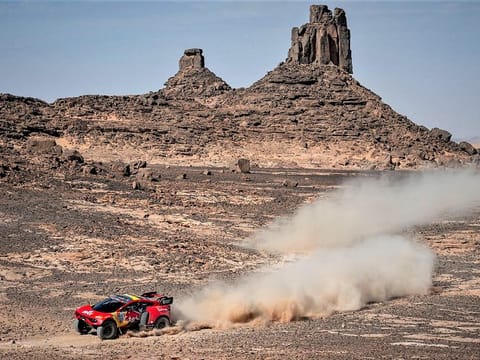 Sebastien Loeb, a nine-time World Rally champion, in action on Tuesday.