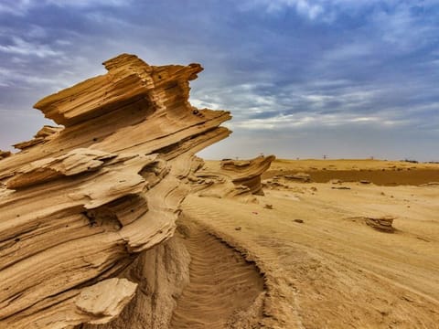 The notification issued by Environment Agency Abu Dhabi regarding its decision to open the Al Wathba Fossil Dune Protected Area from February 5.