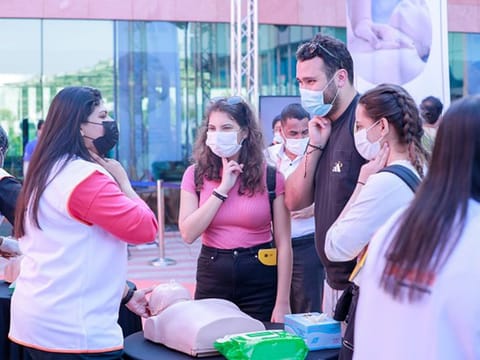 Aster Volunteers conduct Basic Life Support awareness training