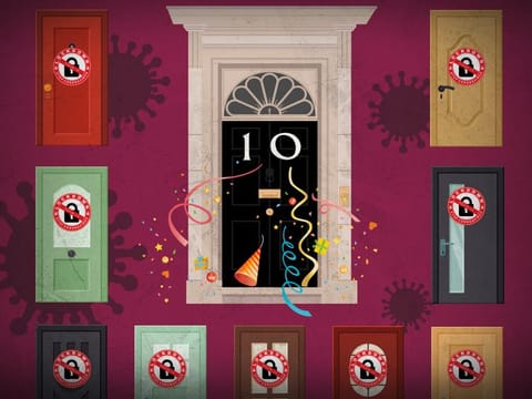 Boris Johnson's reaction has been to deny breaking the code because there was “no intent to break the law”