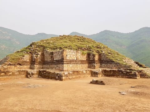 Bhamala Stupa dates to the 2nd century. It is located near Harper where a centuries-old Buddha statue was discovered in 2017.