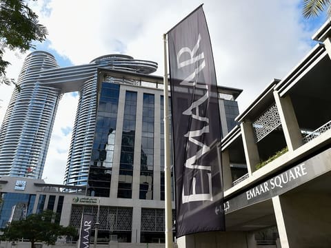 Emaar branding at Downtown, Dubai.