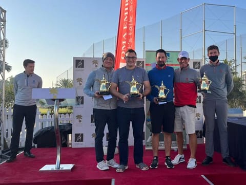 OMA Emirates Midnight Madness winners Magnus Ohlsson, Leo Sismondi, Stuart Wakeman and Andrew Walker
