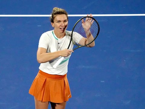 Simona Halep is happy to reach the semi-finals of the Dubai Duty Free WTA Championships in Dubai.