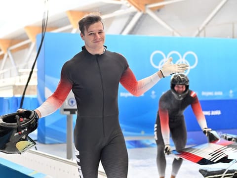 The Austrian team was made up of Katharina Huber (above), Katharina Liensberger, Katharina Truppe, Stefan Brennsteiner, Michael Matt and Johannes Strolz.