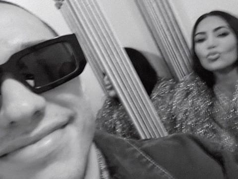Pete Davidson and Kim Kardashian