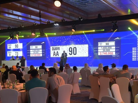 Buyers dropped more than Dh1 million on some plates