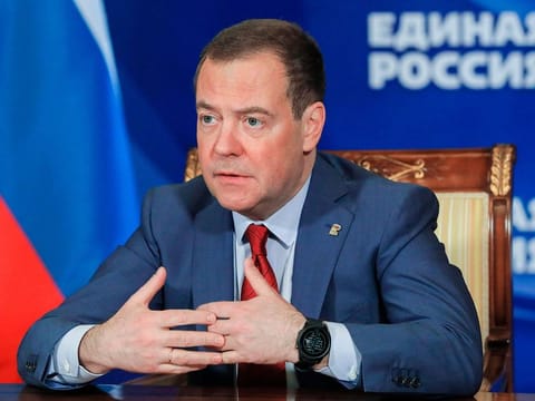 Attempts to use courts or tribunals to investigate Russia's actions in Ukraine would be futile and risk global devastation, said former Russian President Dmitry Medvedev.