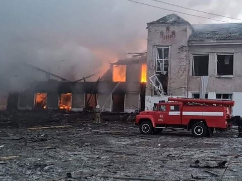 A Russian attack on Ukraine's northeastern city of Kharkiv killed four people and wounded several others, the regional governor said Tuesday.