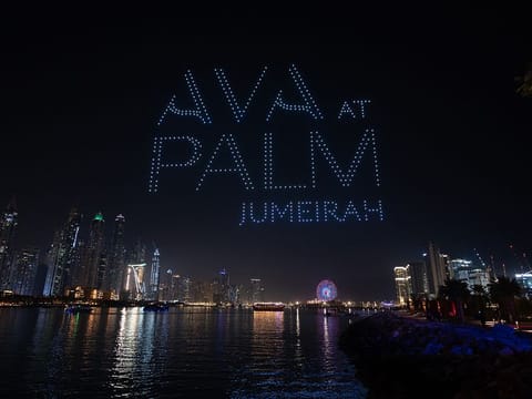 As many as 500 drones flew 120 metres above the ground to mark the occasion.