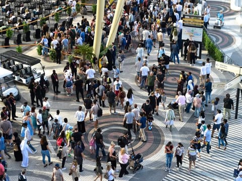 Visitors at Expo 2020 in Dubai. 19th March 2022. Photo: Ahmed Ramzan/ Gulf News