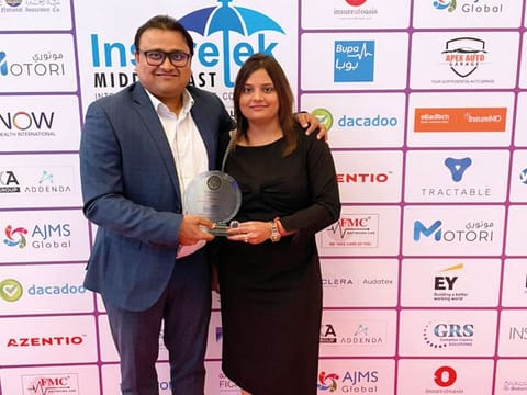 Abhishek Jajoo, Founder & CEO, AJMS Group, with Komal Jajoo, his wife and Partner-International Operations