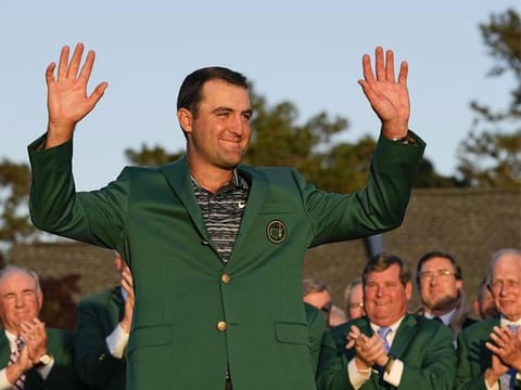 Scottie Scheffler is favourite to win a second Green Jacket