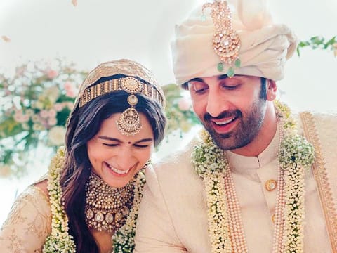 Bollywood couple Alia Bhatt and Ranbir Kapoor
