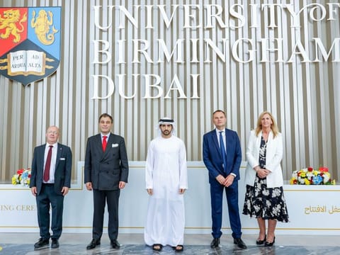 Sheikh Hamdan bin Mohammed bin Rashid Al Maktoum opened the new campus of University of Birmingham in Dubai today.
