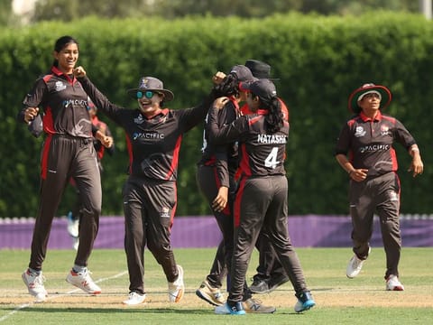 The UAE women's team members, who have qualified for the ICC Twenty20 World Cup