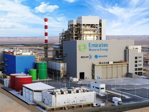 The Sharjah waste-to-energy plant can produce 30 MW of low-carbon electricity to power 28,000 homes in Sharjah.