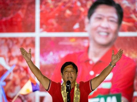Philippine presidential candidate Ferdinand "Bongbong" Marcos Jr.