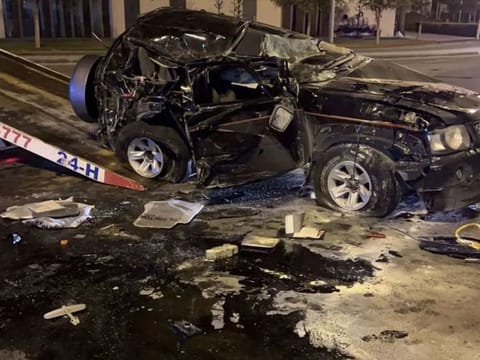 The injured driver and passenger were taken to Khorfakkan Hospital for treatment