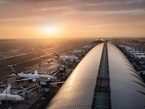 At least 10 inbound flights were diverted.