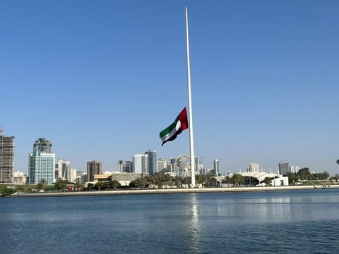 UAE Flag at half mast in Sharjah on Friday on passing away of UAE President Sheikh Khalifa bin Zayed Al Nahyan