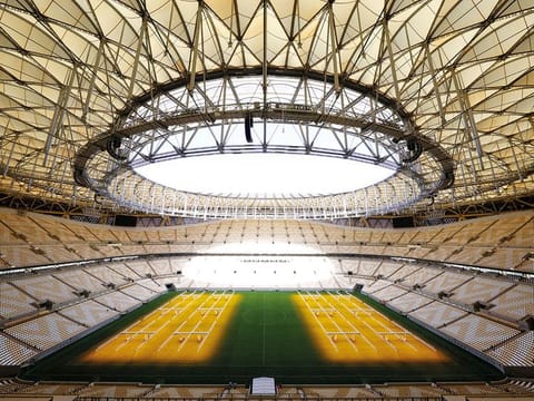 Lusail: Lusail Iconic Stadium is Qatar's biggest stadium, and can host 80,000 capacity