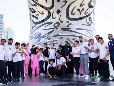 The visitors were from Dubai’s Senses Residential and Day Care for Special Needs (Senses)