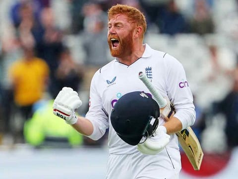 England's Jonny Bairstow, who slammed centuries in both innings in the fifth Test match against India at Edgbaston, embodied the Bazball philosophy of their cricket.
