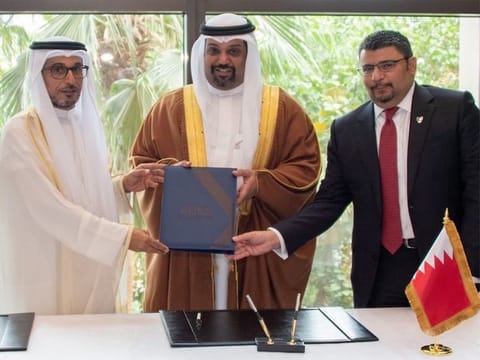 The signing ceremony took place in Bahrain and was attended by several officials from both countries.