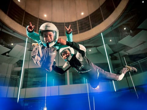 CLYMB at Yas Island is also home to the world’s biggest indoor skydiving flight chamber, which is open to children as young as 3 years