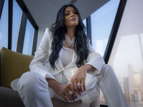 Dubai-based social media influencer Farhana Bodi, who has over 1.3 million Instagram followers, at her residence.