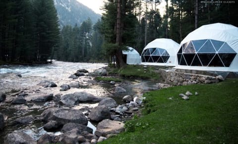 Khanabadosh Glamping site is located in the Kumrat Valley in Pakistan's Khyber Pakhtunkhwa province.