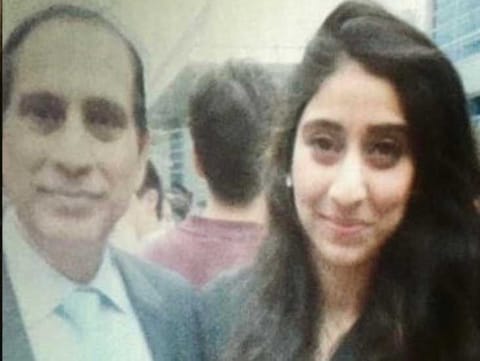 Shaukat Mukadam and his daughter Noor Mukadam.