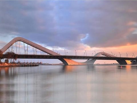 Abu Dhabi Police posted this picture of Sheikh Zayed Bridge in Abu Dhabi in their announcement about the arrests