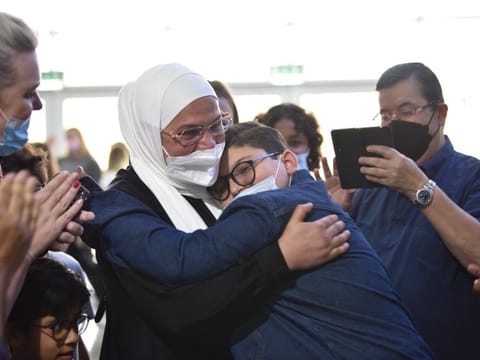 Students celebrating with their parents and teachers at the Jumeirah British School. UAE students excel in their GCSE results announced on August 25.