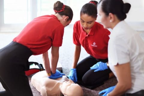 All new Emirates recruits graduate from the airline’s rigorous cabin crew training programme, which makes them adept at handling a series of tasks and situations, including mid-air medical emergencies.